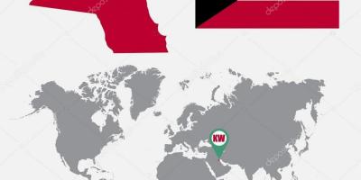 Kuvait térkép világ térkép