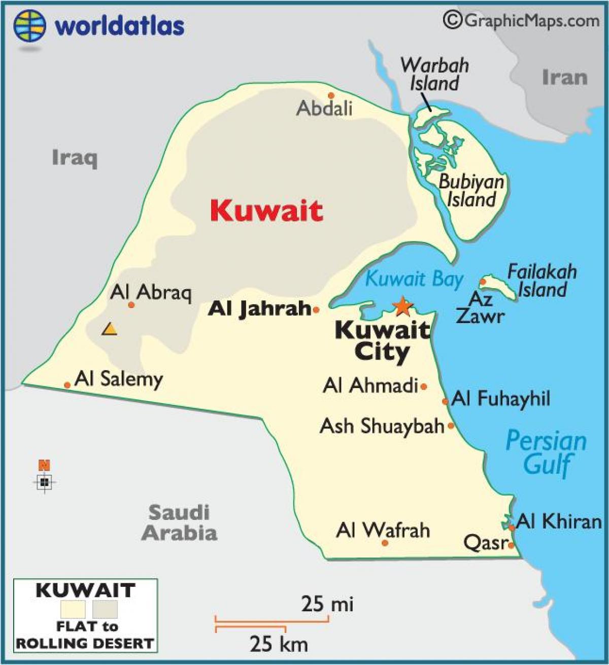 kuvait teljes térkép