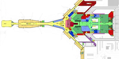 Kuvaiti nemzetközi repülőtér, terminál térkép